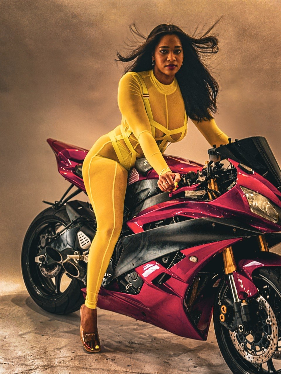 Fashion Motorcycle Portrait