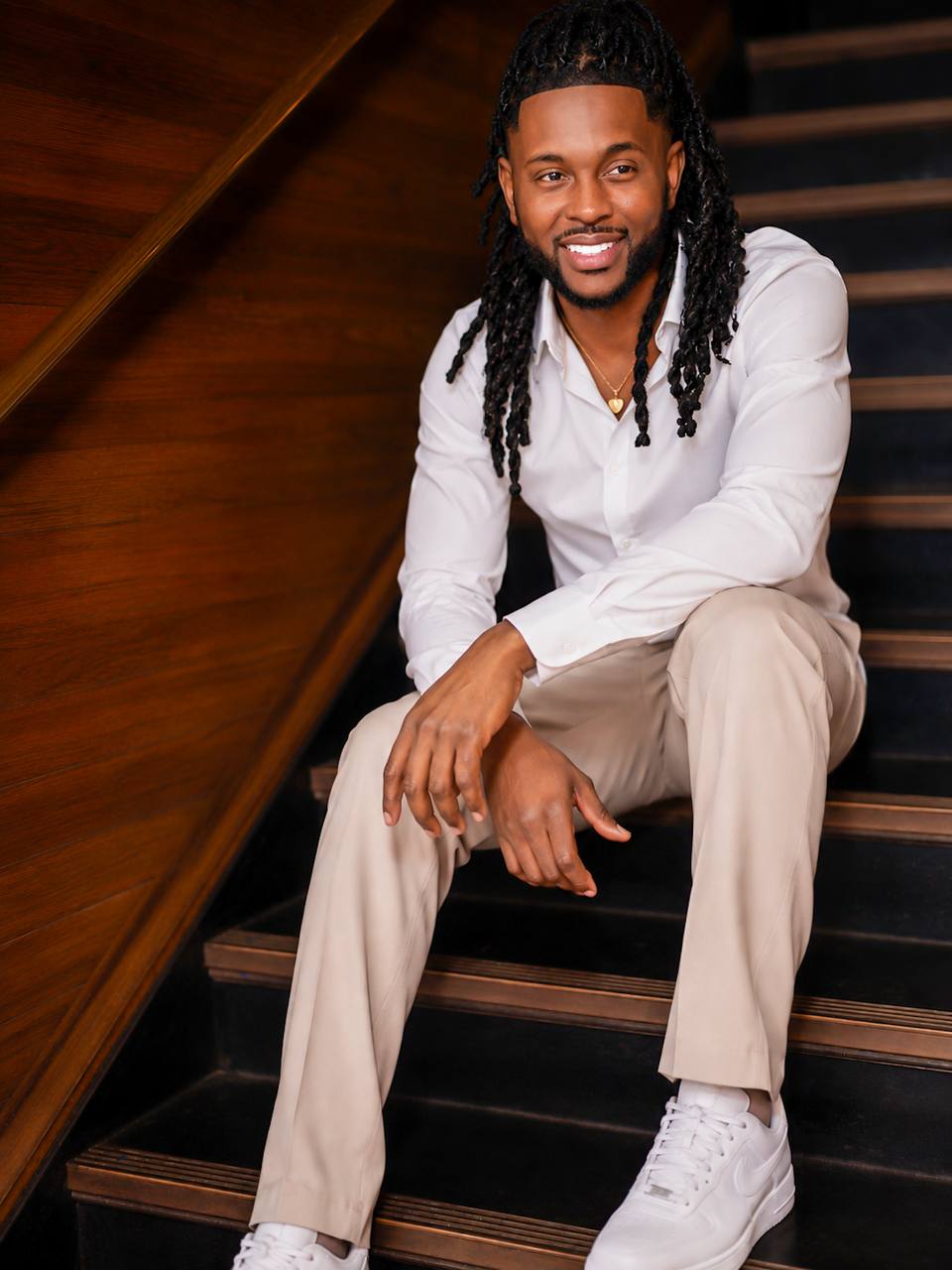 Portrait on Staircase